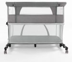 nordmiex 3 in 1 Baby Crib Bedside Crib,Baby Bassinet,Baby Bed Adjustable Portable Bed for Infant/Baby,Khaki - Image 8